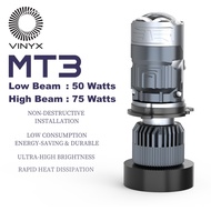 Vinyx MT3 Projector H4 Mini Projector Lens Car Motorcycle Headlight Biled Lampu LED Motor