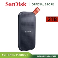 【100% origina】 SanDisk E30 2TB Portable SSD (SDSSDE30-2T00-G26) with Type-C to USB 3.2 Connector and