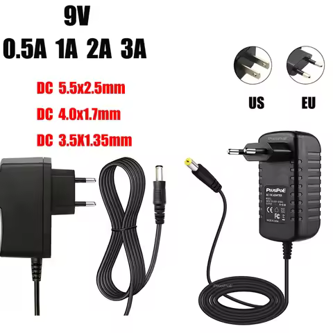AC/DC Adapter DC9V 0.5A 1A 1.5A 2A 3A AC 100-240V Converter Adapter Power 9V Volt Charger Power Supp
