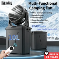 LOROVICA Fan Portable Mist Spray Fan 20000mAh  Outdoor Camping Cooling fan 10L