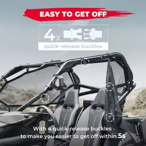 UTV Window Nets for Cfmoto for CF MOTO ZForce 1000 Sport, 950 H.O. SPORT, 950 HO EX 2020-2024 - 2 Pc