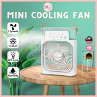 LUVLIFE Portable Air Conditioner Fan Mini Evaporative Air Cooler With 7 Colors LED Light
