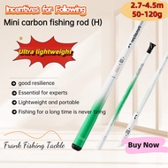 Carbon Fiber Taiwan Fishing Rod Stream Fishing Rod Hand Rod Ultra-light Ultra-hard Short Section Han
