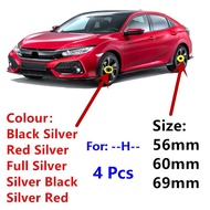 ♀4pcs 69mm 60mm 56mm Car Wheel Hub Center Cap Dustproof Rim Cover Badge for For Civic Accord Ody ♦♚