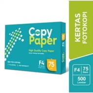 [RIM] KERTAS PRINTER HVS FOTOCOPY PUTIH A4 F4 75 GSM - COPY PAPER