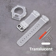 Strap + Case for Casio G-SHOCK DW-6900 DW-6600 DW-6930 DW-3230 Replacement TPU Resin Protective Shel