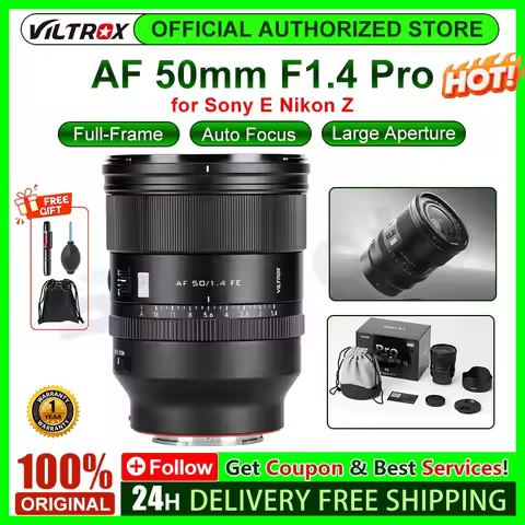 VILTROX AF 50mm F1.4 Pro FE Full-Frame Standard Auto focus Lens Large Aperture for Sony E a7SIII a7I