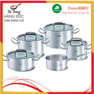 Fissler Profi Original pot set 4 pots 1 pot - glass lid - GERMAN GOODS TAI TRANG