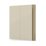 AQARA H1 Pro Smart Wall Switch with Neutral (Gold) - Double Rocker