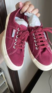 Superga 紅色帆布鞋