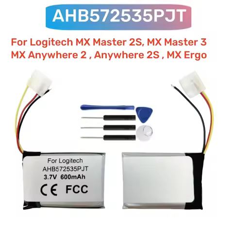 AHB572535PJT 533-000120 533-000207 Battery For Logitech MX Master 2S MX Anywhere 2 For Logitech Anyw