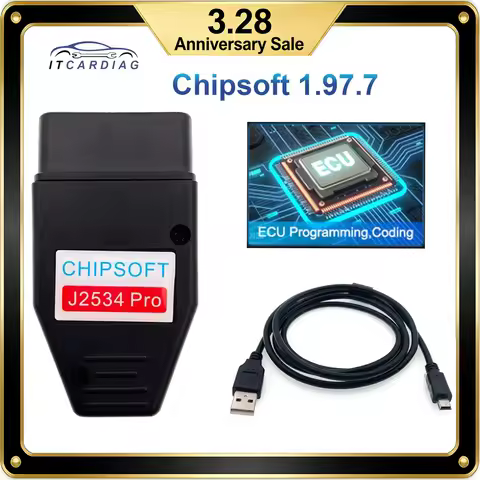 Chipsoft J2534 Pro ChipLoader 1.97.7 K-line KLine CAN BUS CANHacker Adapter VCI ECU Chip Tunting Too