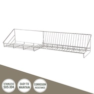 Global House WS ตะแกรงวางจานติดผนัง 80 ซม. WR-3422-100 WS รับประกันของเเท้!