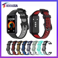 Tali untuk Huawei Band 10 9, Tali Pita Silikon Bernapas Dua Warna Pria Wanita untuk Jam Tangan Pinta