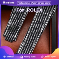 Apply To ROLEX Watch Strap, 20MM Canvas Replacement Band For Daytona/Submariner (Green/Black)/GMT-Ma