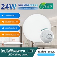 แผงไฟเพดาน LED18W/24W/36W/48W หลอดLED สำหรับโคมเพดานกลม ตัวใช้แทนหลอดนีออนกลม รุ่นประหยัด พร้อมเต๋าต่อสายไฟแม่เหล็ก