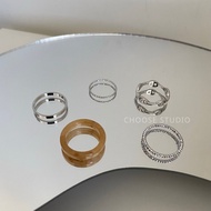 choose Selection|A11 Pig Nose Amber Shape Ring Five-Piece Set
