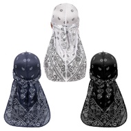 Durag Silk Unisex Pirate Cap Headwrap Durag Headscarf Soft Cap For Hair Accessories