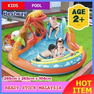 Bestway 53069 Lava Lagoon Play Center Children Toys Water Playground Swimming Pool Slide Main Kolam 