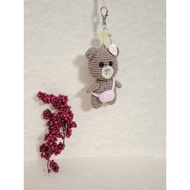 Bear keychain | bear bag charm | Crochet bear keychain | Crochet bag charm | Handmade keychain | Han