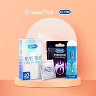 Durex Romantic Bundle–Invisible Extra Sensitive Condoms + Play Tingle Lube + Intense Vibe Ring