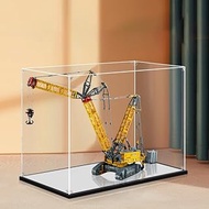 2cm Walnut Wood Grain Display Box, Coffee Black high-end countertop Display Box, Suitable for Lego 4