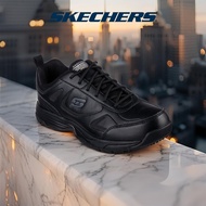 Skechers Men Work Dighton Slip Resistant Work Shoes - 77111-BLK Memory Foam
