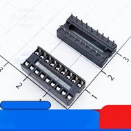 [20 Pieces]- IC Base 18 Pins Square Narrow Two Rows 2.54mm 1A 60VAC IC2 Components