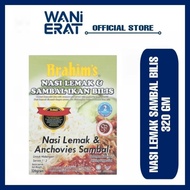 [320GM] BRAHIM'S NASI LEMAK & SAMBAL IKAN BILIS READY TO EAT TRAVEL PACK FOOD