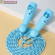 BEBETTFORM Jump Rope, Training Cotton Rope Skipping Ropes, Portable Sport Equipment Exercise Plastic Handle Adjustable Jump Rope Outdoor