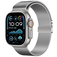 ZUZG Milanese Loop For Apple Watch Ultra 2 Band 49mm 46mm 45mm 44mm 42mm Men WomenParachute-style Bu