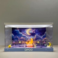 Adorable Dimoo Blind Box Collectible Toy Display Case Cartoon Anime Themed Gift for Showcased Scenar