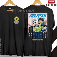 KATUN ESPERION TOKYO AOASHI FOOTBALL ANIME T-SHIRT FRONT BACK 4 - COTTON 30S MEN WOMEN / YAYAYA_STOR