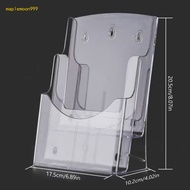 MapleMoon999 A5 Clear Flyers Display Stand 1/2/3Layers Acrylic Magazine Storage Box Front Desk Broch