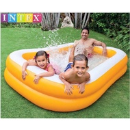 ( โปรสุดคุ้ม... ) สระน้ำเป่าลมสีส้ม Intex-57181 (ขนาด 229*147*46 cm.) ราคาถูกสุด สระ เป่า ลม สระ น้ำ เป่า ลม สระ น้ำ เด็ก สระ ยาง เป่า ลม