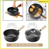 [SzgqmyyxfeMY] Deep Fryer Pot Japanese Tempura Fryer Pan Deep Frying Pans, Nonstick for