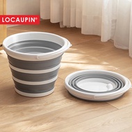 Locaupin Collapsible Bucket Portable Folding Water Container for Hiking, Backpacking, Camping and Ou