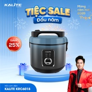 Nồi cơm điện KALITE KRC6012 Dung tích 12L Công suất 500W Lòng nồi dạng niêu 5 lớp phủ lớp chống dính