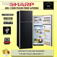 ♠☄SHARP 480L 2-DOOR J-TECH INVERTER PELICAN FRIDGE REFRIGERATOR SJP598GK PETI SEJUK PETI AIS 冰箱