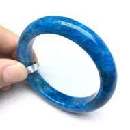 ((Inner Diameter 55mm) Natural Blue Apatite Bracelet Raw Ore Bracelet Blue Apatite Bracelet Crystal 
