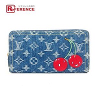 LOUIS VUITTONRFIC 村上隆聯名 Monogram Denim Cherry LV x TM Zippy 長錢包