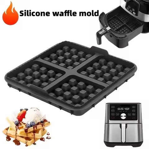 Air Fryer Waffle Silicone Baking Pan Waffle Mold for Ninja AF181 AF180 AF141 AF140 Philips NA229 NA2