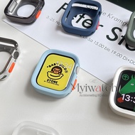 Minimalist personality tpu soft case for Apple watch series  9 8 Ultra 7 6 SE 5 4  40mm 44mm 41mm 45