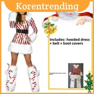 Candy Themed Christmas Cane Costume For Women With Polyester Shows Holiday For