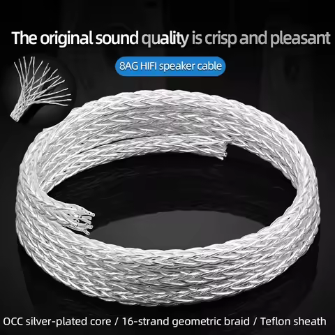 Speaker ATAUDIO HiFi Cable ATAUDIO HiFi Speaker Bulk Cable OCC Silver-plated Core Hi-end Quality Bul
