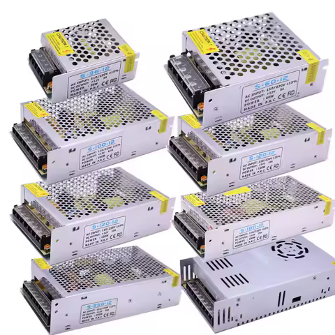 Lighting Transformers DC5V 12V 24V 1A 2A 3A 5A 8.5A 10A 15A 20A LED Driver Adapter 120W 150W 200W 36