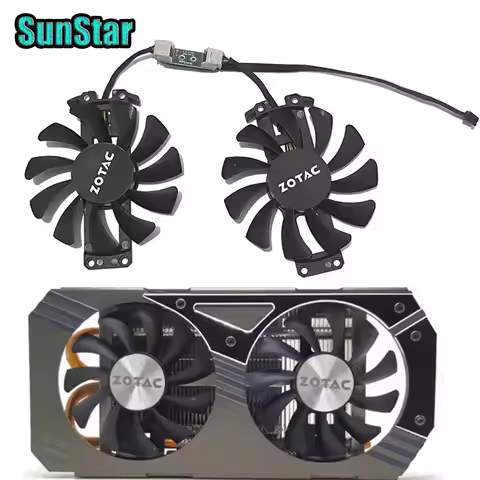 New GA81S2U 75MM GTX 960 DC 12V 0.38A ddr5 GPU video Cooling Fan,For Zotac GTX 950 960 GTX 1060 ddr5
