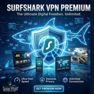 🦈 Surfshark VPN Premium | 1 Device Access | Official App Login | Lifetime Warranty