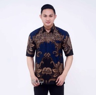 XXXL Hem batik jumbo Hem batik kantor Hem batik kondangan Hem kombinasi lengan pendek Hem batik komb