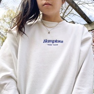 Hamptons NEW YORK Embroidery SWEATER Women